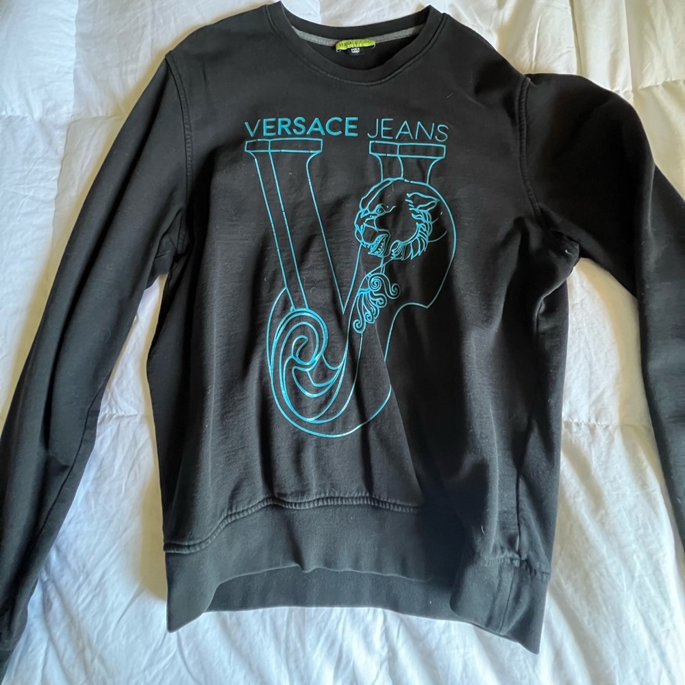 Versace jeans black logo sweater